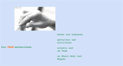 Desktop Screenshot of diehandwerkerinnen.de