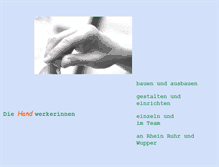 Tablet Screenshot of diehandwerkerinnen.de